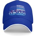 thumbnail image 1 of Don't Mess with Chicago hat City Flag Strong Chicago Baseball Cap, 1 of 7