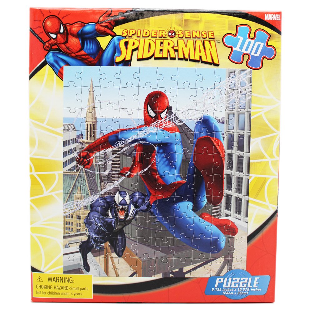 SpiderMan Spider Sense Venom on Spidey's Heels Jigsaw Puzzle (100pc