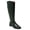 Green, variant on Women Retro Round Toe Flats Knight Boots Side Zips Low Heels Knee High Booties Versatile Dress Daily Shoes Size 16 Purple