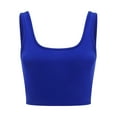 thumbnail image 4 of outfmvch tank top for women glitter strappy tank cami swing vest clubwear womens tops crop tops blue, 4 of 8