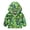 Green, variant on Toddler Baby Cartoon Dinosaur Print Jacket Girls Boys Cute Cartoon Windbreaker Coats Rain Jacket Hooded Zip Lightweight Hooded Windbreakers Outdoor Raincoat Outerwear