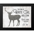 thumbnail image 2 of Lettered And Lined 14x12 Black Modern Framed Museum Art Print Titled - White Tail Hollow, 2 of 5