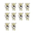 thumbnail image 2 of Jiaroswwei 10Pcs Nail Decor Exquisite DIY Lightweight Bear Alloy Nail Art Jewelry for Women, 2 of 8