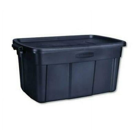 Rubbermaid Roughneck Storage Box, 31 Gal, 20.4&Quot; X 32.3&Quot; X 16.7&Quot;, Dark Indigo Metallic (Rmrt310000)