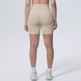 thumbnail image 6 of IWRICH High Waisted Biker Shorts for Women Tummy Control Lift Gym Workout Athletic Shorts Yoga Pants Khaki M, 6 of 9