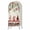 Beige, variant on 7.2FT Arch Backdrop Covers, Beige Christmas Wedding Arch Cover Stretchy, Gnomes Xmas Tree Poinsettia Eucalyptus Chiara Arches Backdrop Stand Covers for Birthday Baby Shower Party Banquet Decor