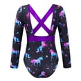 thumbnail image 3 of MSemis Kids Girls Gymnastic Leotard Unitard Ballet Dance Bodysuit, 3 of 5