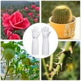 thumbnail image 4 of Guantes de jardinería de cuero de manga larga, resistentes a los pinchazos, guantelete de cuero transpirable, guantes de jardín de poda floral de rosas para mujeres y hombres - marrón brillar Hogar, 4 of 5