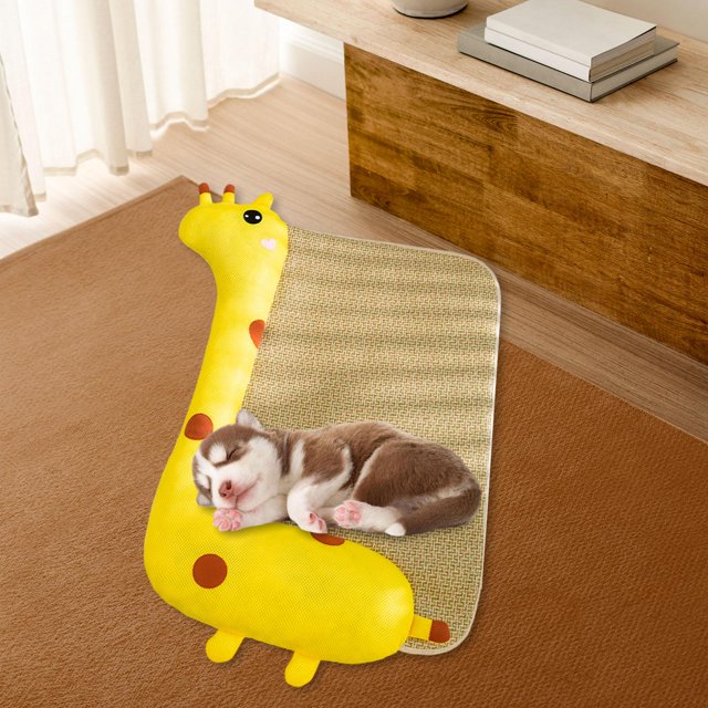 Alfombrilla para perros, gatos, nido para gatos, caja para mascotas, sofá transpirable, perrera lavable a máquina, cama calmante, colchón L