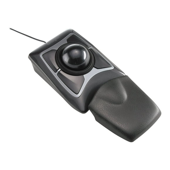 Kensington Expert Mouse - Trackball - Droitier et Gaucher - Optique - 4 Boutons - Filaire - USB - Noir