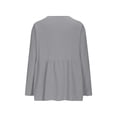 thumbnail image 3 of Eres Más Que una Camisa de Puntuación de Prueba Casual Quarter Sleeve V-Neck Top de Color Sólido para Mujeres, Haz Que Tu Propia Camisa de Moda Se Ajuste Suelto para el Uso Diario, 3 of 7
