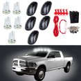 thumbnail image 2 of 5x Smoke Roof Running Light Clearance lamp Covers + White T10 6-3020-SMD LED Bulbs w/Base Housing + 1 Set Wiring Pack Switch Assembly Wire Harness For for Dodge for Ram 1500 2500 3500 4500 5500, 2 of 5