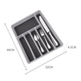 thumbnail image 2 of Amdohai Drawer Organizer Cutlery Tray Silverware Utensil Storage 6 Sections for Kitchen Office Dinning Room, 2 of 7