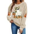 thumbnail image 2 of Ichuanyi Halloween Spooky Season Sweatshirt Women Ghost Sweatshirts Oversized Fall Halloween Print Pullover Top, 2 of 6