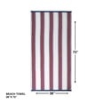thumbnail image 2 of Better Homes & Gardens Oversized Cotton Blend Cabana Beach Towel, 72" x 38", Red, 2 of 7
