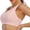 Pink, variant on Shockproof Crisscross Back Compression Sports Bra, Breathable Seamless Sleeveless Workout Top, Anti-Bounce Removable Padded Fitness Athletic Bra, 1 Piece, S-M-L-XL-XXL Plus Size Friendly