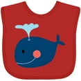 thumbnail image 3 of Inktastic Whale Cute Blue Boys or Girls Baby Bib, 3 of 4