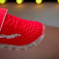 thumbnail image 2 of UTTOASFAY Toddler Shoes Toddler Baby Girls Boys Led Glow Breathable Shoes Kids Flying Knit Sequins Sneakers Red 2-2.5Year, 2 of 9