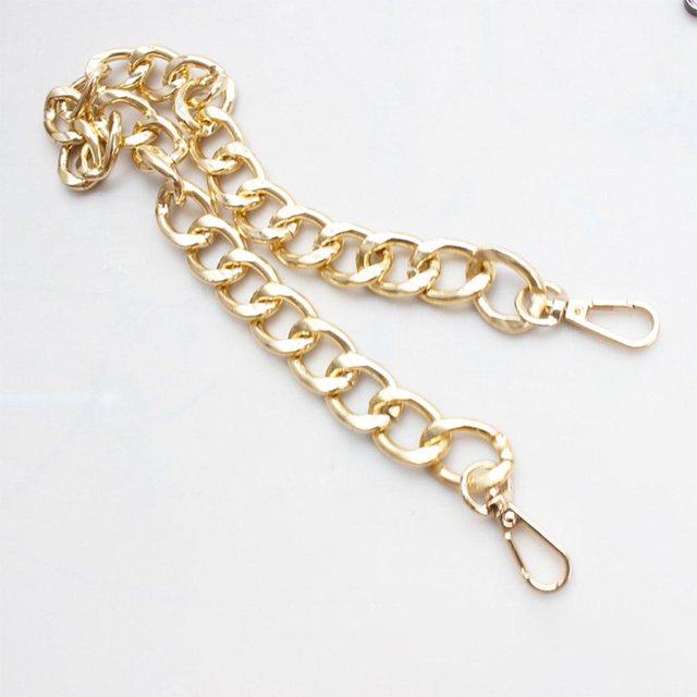 Cadena de bolso Hugo de aluminio Oro Claro 60cm