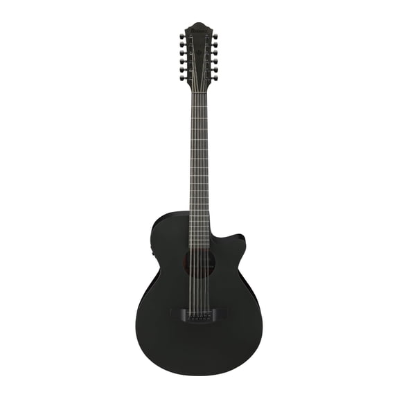 Guitarra Acústica Eléctrica Ibanez AEG1221 Black Out con Tapa de Pícea