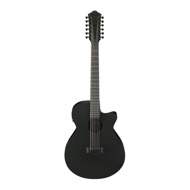 Guitarra Acústica Eléctrica Ibanez AEG1221 Black Out con Tapa de Pícea