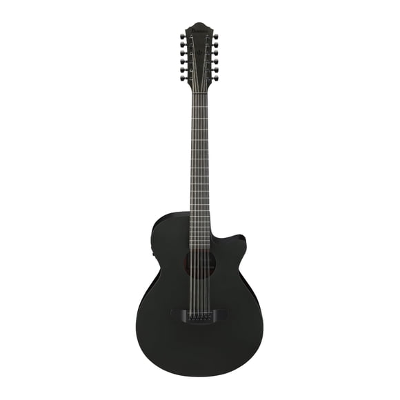 Guitarra Acústica Eléctrica Ibanez AEG1221 Black Out con Tapa de Pícea