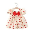 thumbnail image 1 of YTDSCS Robe d'Été pour Petites Filles Bébé Manches Courtes Robes Princesse 6M-3T Nœud Tutu Robe d'Été pour Filles, 1 of 9