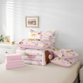 thumbnail image 5 of Manfei Kawaii Snacks Bedding Comforter Set 7pcs for Kids Girls, Bread Ice Cream King Bedding Sets, Donut Cake Strawberry Bed Sheets, Super Cozy Room Decor, 5 of 7