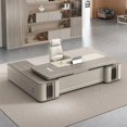 thumbnail image 2 of Modern Luxury Office Desk Vanity Reception Conference L Shaped Filing Cabinets Executive European Mesa Escritorio Home Furniture My Lux Decor Round, 2 of 23