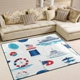 thumbnail image 2 of Maritime Elements Design 80''x58'' Extra Large Plush Memory Foam Rug, Soft, Absorbent, Non Slip, 2 of 7