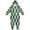 Green Plaid, variant on Soft Big Kids Onesie Pajamas Cozy Loose-Fit Jumpsuits for kids with Pockets for Christmas Lounge & Play Black and White Check