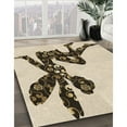 thumbnail image 3 of Ahgly Company Machine Washable Indoor Rectangle Transitional Vanilla Gold Area Rugs, 4' x 6', 3 of 7