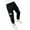 Black, variant on Povozer Kids Boys Athletic Sweatpants Elastic Waist Sport Joggers Pants with Pocket(Black,3-4Y)