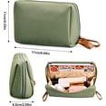 thumbnail image 2 of Bolsa de Maquillaje de Viaje para Mujer, Estuche de Maquillaje de Viaje Portátil, Bolsa de Cosmético con Compartimentos, Cosmetiquera para Maquillaje, Neceser Mujer para Viaje (Rosa), 2 of 4