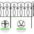 thumbnail image 4 of Sorbus Garden Fence, Decorative Patio Fencing for Yard, Garden Edging Border Gate, Animal Barrier (Set of 5 Panels), 4 of 11