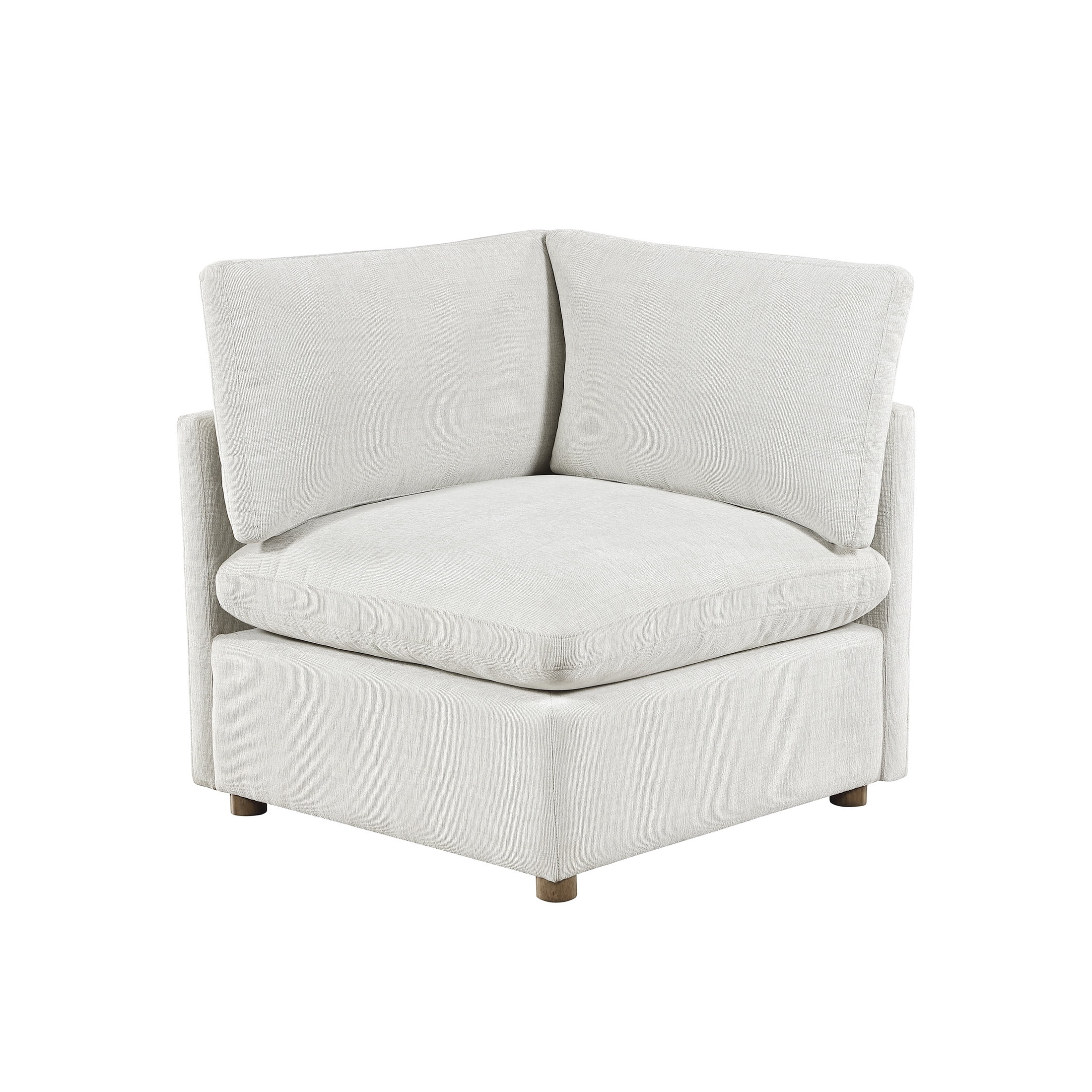 OakvillePark Velmont Sectional Sofa Modular Unit, Chenille Corner Seat, Beige