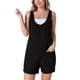 thumbnail image 1 of INSPIRAR CHIC Mono de mezclilla sin mangas para mujer, pantalones cortos casuales y sueltos con bolsillos S Negro, 1 of 5