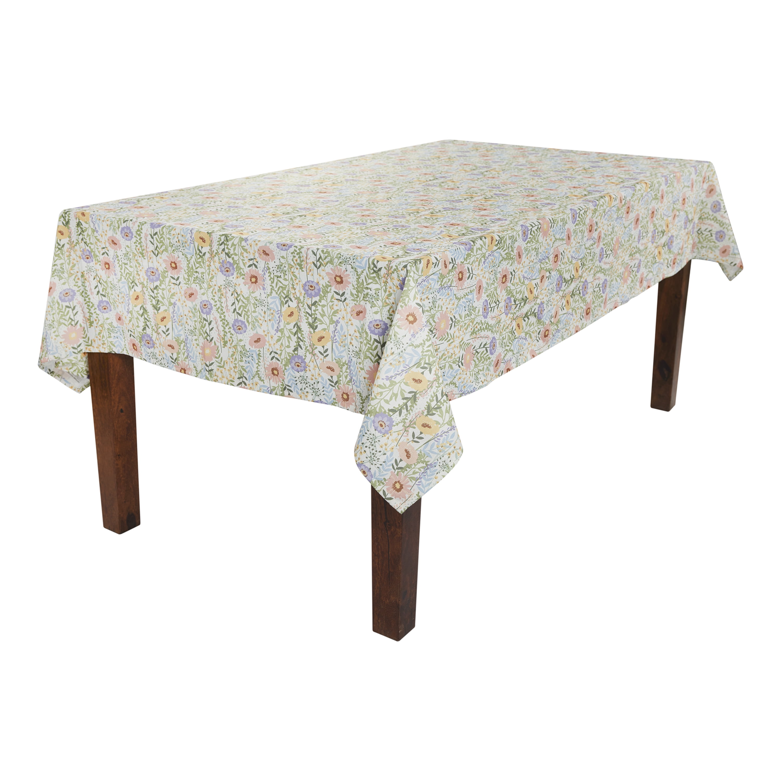 Easter Floral 60" x 84" Tablecloth - 100% Cotton, Multi-color