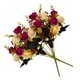 thumbnail image 5 of Ramo de rosas de cristal artificial Ceremonia de banquete de boda Decoración floral de tela de seda rosa falsa, rojo seitruly HA6935-08B, 5 of 6