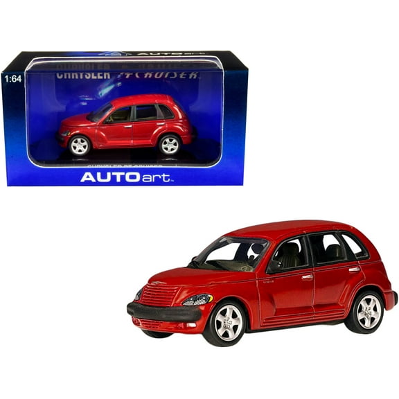 2001 Chrysler PT Cruiser Dark Red Metallic 1/64 Model Car by Autoart