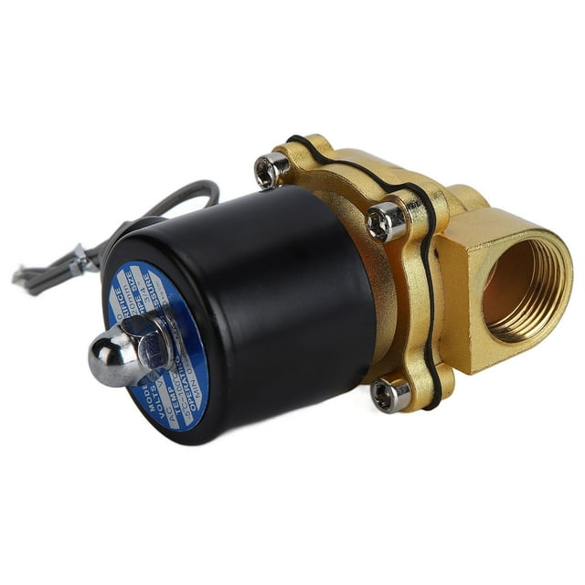 Peahefy Électrovanne, Valve d'Air d'Eau Normalement Fermée, Électrovanne Électrique en Laiton Réponse Sensible Valve d'Air Normalement Collée pour Équipement d'Automatisation