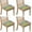 Pioneer Flower-2, variant on Pioneer Flower Seat Covers for Dining Room Chairs Set Of 4,Stretch Printed Washable Chair Seat Cover with Elastic Ties and Button,Removable Waterproof Couch Cushion Covers