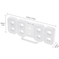 thumbnail image 4 of Reloj de pared LED digital moderno Escritorio de mesa Reloj eléctrico nocturno Reloj despertador Reloj LED multifuncional Pantalla de 24 o 12 horas Verde brillar  Electrónica, 4 of 5