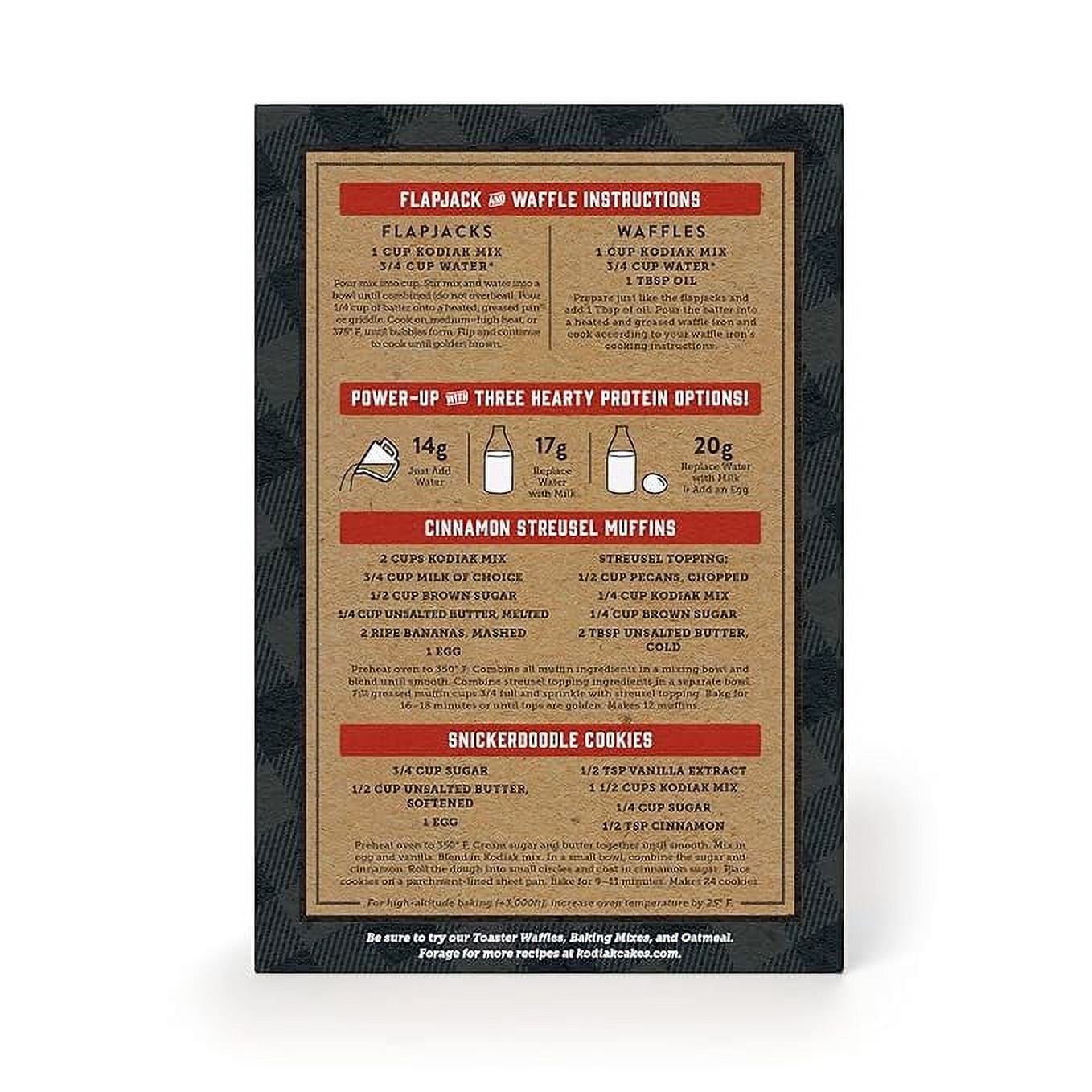 Kodiak Power Cakes, Pancake & Waffle Mix, Cinnamon Oat ( Pack of 2 )