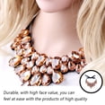 thumbnail image 4 of Collar de mujer Qarigey gargantilla colgante para niñas fiesta vestido de banquete accesorios Rosado, 4 of 6