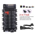 thumbnail image 2 of Ventilador de refrigeración 2 en 1 Hub 5V 3PIN ARGB SATA Power Multi Splitter 10 Way para PC Case, 2 of 9