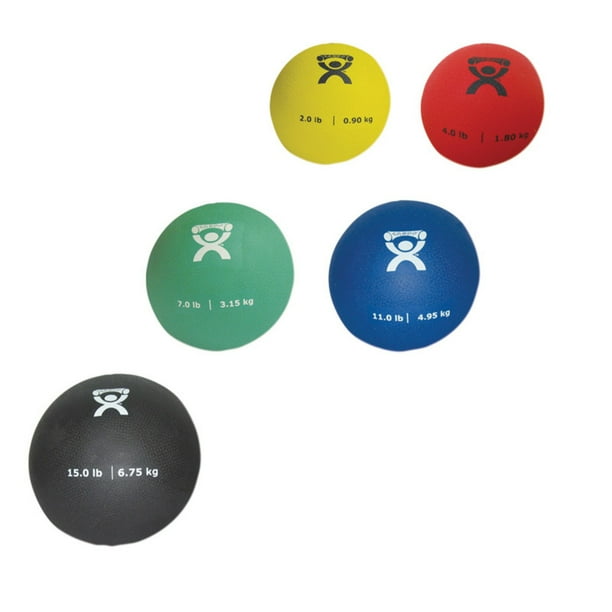 CanDo Soft Pliable Medicine Ball, 5piece Set