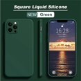 thumbnail image 2 of Original Square Liquid Silicone Phone Case For iPhone 15 14 13 12 11 Pro Max Mini XS Max X XR 8 7 Lens Protection Cover Coque, 2 of 5