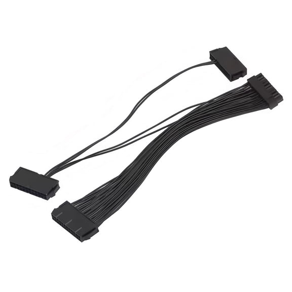 Power Supply Cable 24 Pin Male 1 to 3 Port Female Power Supply Splitter Cable for 24 Pin 20 Pin Motherboards