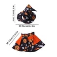thumbnail image 4 of Shadoumai 2-Piece Halloween Pet Costume Set with Cape and hat, Cat Pumpkin Costume, Fun Holiday Outfit for Small to Medium Dogs and Cats., 4 of 9